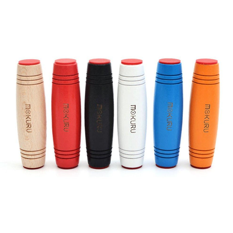 Potable Desktop Stress Relieve Wooden Stick Automatic Rotating Flip Toy Decompression Beech Spinner Rotation Anxiety Release