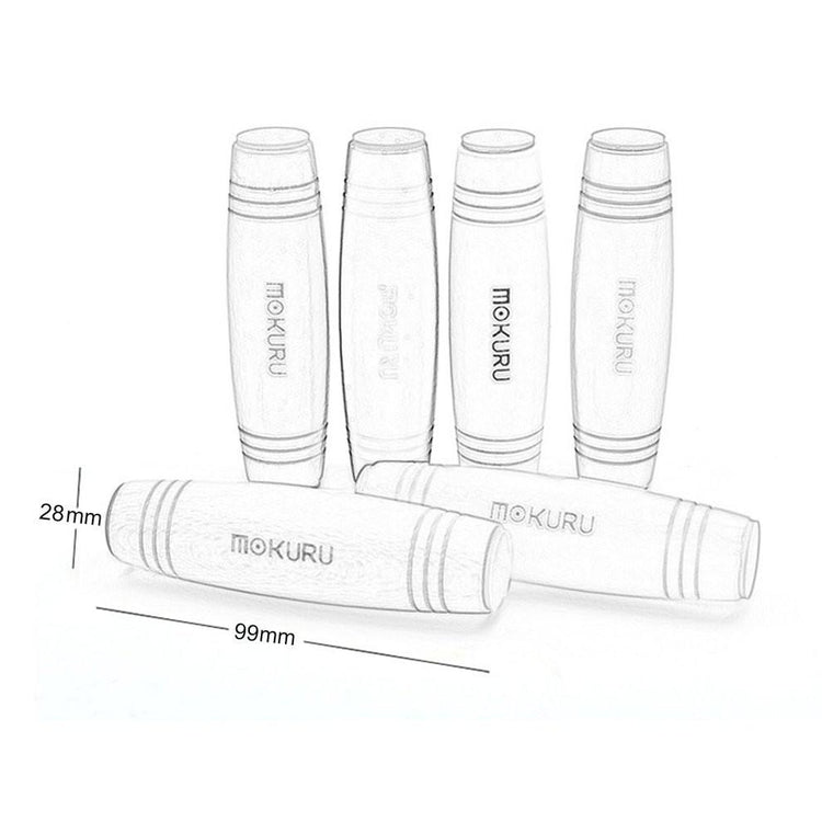 Potable Desktop Stress Relieve Wooden Stick Automatic Rotating Flip Toy Decompression Beech Spinner Rotation Anxiety Release